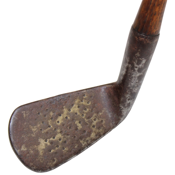 Circa 1895 Early Iron Carruthers Head Shaft Thru Head - Short Hosel - Probably Made In Scotland