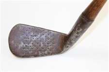 Circa 1895 Early Iron Carruthers Head Shaft Thru Head - Short Hosel - Probably Made In Scotland