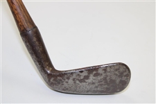 Circa 1895 Early Iron Carruthers Head Shaft Thru Head - Short Hosel - Probably Made In Scotland