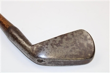Circa 1895 Early Iron Carruthers Head Shaft Thru Head - Short Hosel - Probably Made In Scotland