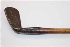 Circa 1895 Early Iron Carruthers Head Shaft Thru Head - Short Hosel - Probably Made In Scotland