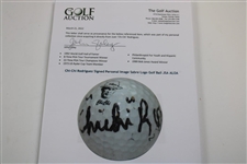 Chi-Chi Rodriguez Signed Personal Image Sabre Logo Golf Ball JSA ALOA