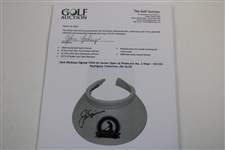 Jack Nicklaus Signed 1994 US Senior Open at Pinehurst No. 2 Visor - Chi-Chi Rodriguez Collection JSA ALOA
