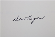 Ben Hogan Signed 1985 'Ben Hogan's Five Lessons: The Modern Fundamentals of Golf' Book JSA ALOA