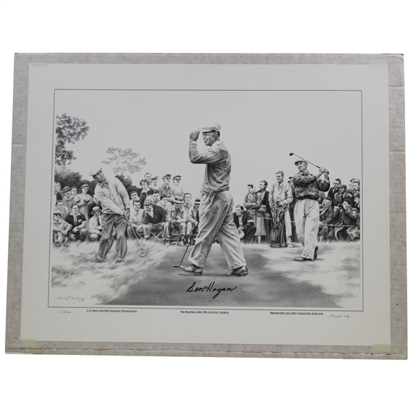 Ben Hogan Signed Ltd Ed Graphite Pencil Lithograph Sample Only 1953: The Hogan Year JSA ALOA