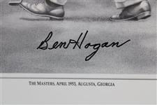 Ben Hogan Signed Ltd Ed Graphite Pencil Lithograph Sample Only '1953: The Hogan Year' JSA ALOA
