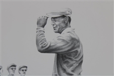 Ben Hogan Signed Ltd Ed Graphite Pencil Lithograph Sample Only '1953: The Hogan Year' JSA ALOA