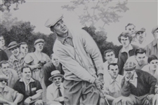 Ben Hogan Signed Ltd Ed Graphite Pencil Lithograph Sample Only '1953: The Hogan Year' JSA ALOA