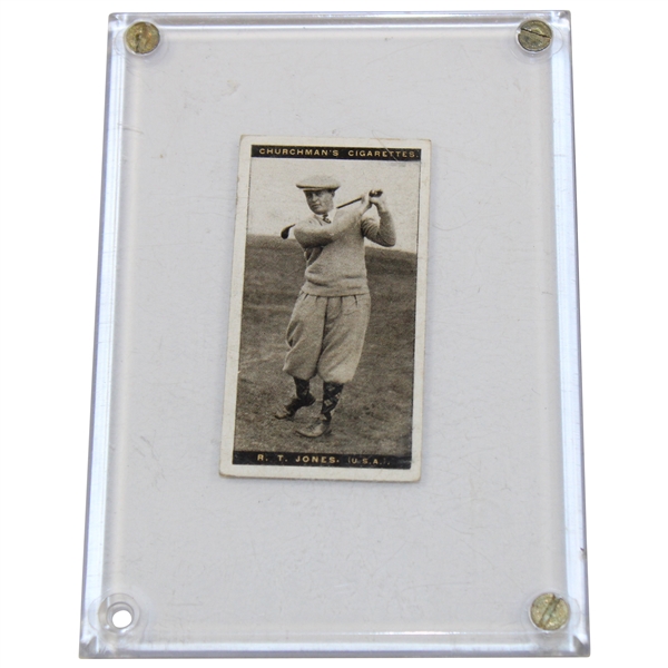 R.T. Jones, USA W.A. & A.C. Churchmans Cigarettes Famous Golfers Series of 50 - Card #28