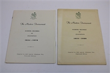Twelve (12) The Masters Tournament Scoring Records & Statistics Booklets - Bill Inglish