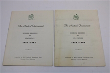 Twelve (12) The Masters Tournament Scoring Records & Statistics Booklets - Bill Inglish