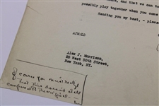 Copy of April 8, 1930 Letter from Alex Morrison to Bobby Jones