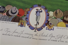 1930 Fortune Magazine w/Bobby Jones Wins The Open Championship at St. Andrews Currier & Ives Print
