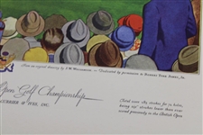 1930 Fortune Magazine w/Bobby Jones Wins The Open Championship at St. Andrews Currier & Ives Print
