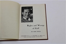 1935 'Rights & Wrongs of Golf' Booklet by Robert T. Jones, Jr.