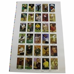 Complete Uncut Sheet of 1992 Mueller Enterprises Golfs Greatest 30 Cards - #36/50