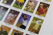 Complete Uncut Sheet of 1992 Mueller Enterprises Golf's Greatest 30 Cards - #36/50