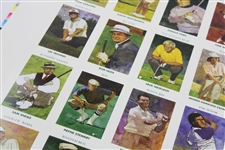 Complete Uncut Sheet of 1992 Mueller Enterprises Golf's Greatest 30 Cards - #36/50