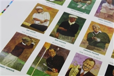Complete Uncut Sheet of 1992 Mueller Enterprises Golf's Greatest 30 Cards - #36/50