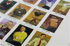 Complete Uncut Sheet of 1992 Mueller Enterprises Golf's Greatest 30 Cards - #36/50