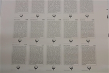 Complete Uncut Sheet of 1992 Mueller Enterprises Golf's Greatest 30 Cards - #36/50