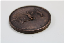Brass/Bronze Uninscribed Medal with Group of Golfers - Depicted in 'Medals of Scotland' Paper