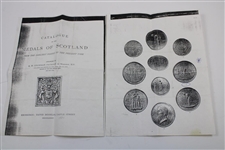 Brass/Bronze Uninscribed Medal with Group of Golfers - Depicted in 'Medals of Scotland' Paper