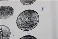 Brass/Bronze Uninscribed Medal with Group of Golfers - Depicted in 'Medals of Scotland' Paper