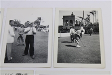 Eight (8) Small 1948 Florida Photos - Locke, Snead, Worsham, Armour, Demaret & others