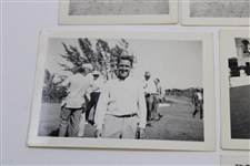 Eight (8) Small 1948 Florida Photos - Locke, Snead, Worsham, Armour, Demaret & others