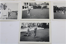 Eight (8) Small 1948 Florida Photos - Locke, Snead, Worsham, Armour, Demaret & others