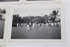 Eight (8) Small 1948 Florida Photos - Locke, Snead, Worsham, Armour, Demaret & others