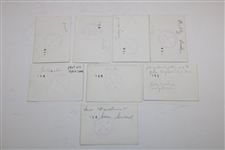 Eight (8) Small 1948 Florida Photos - Locke, Snead, Worsham, Armour, Demaret & others