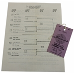 1949 PGA Championship at Hermitage CC Ticket #29533 with Draw Sheet