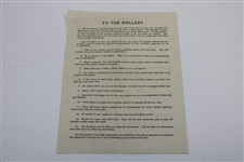 1949 PGA Championship at Hermitage CC Ticket #29533 with Draw Sheet