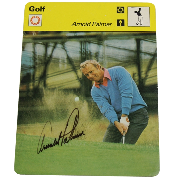 Arnold Palmer Signed 1978 Golf Lago Palmer Photo Colorsport PSA/DNA #AK42737