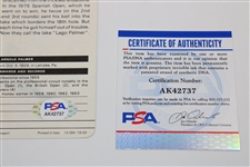 Arnold Palmer Signed 1978 Golf 'Lago Palmer' Photo Colorsport PSA/DNA #AK42737
