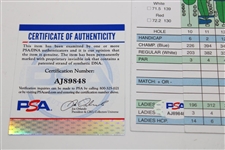 Arnold Palmer Signed Latrobe Country Club Scorecard PSA/DNA #AJ89848