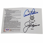 Arnold Palmer & Jack Nicklaus Signed St Andrews Old Course Scorecard PSA/DNA #AL07340