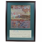 Palmer, Nicklaus, Daly, & others Signed 1991 PGA at Crooked Stick - Framed JSA FULL #Y80459