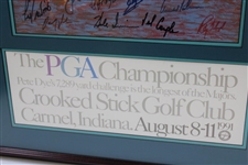 Palmer, Nicklaus, Daly, & others Signed 1991 PGA at Crooked Stick - Framed JSA FULL #Y80459