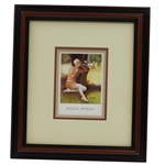 Belles Annees Lady Golfer Near Tree by Artist Pettiaux - Framed