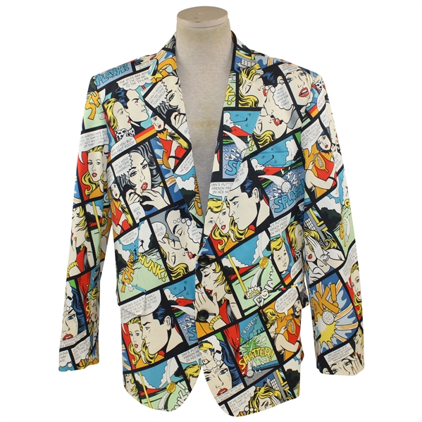John Dalys Personal Hand-tailored LoudMouth Golf Comics Themed Sport Coat