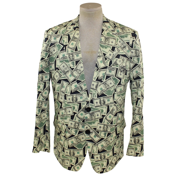 John Daly Signed Personal Hand-tailored LoudMouth Money Money Money Themed Sport Coat JSA ALOA