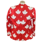 John Daly Signed Personal Hand-tailored LoudMouth Red with White Maple Leafs Themed Sport Coat JSA ALOA