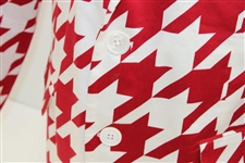 John Daly Signed Personal Hand-tailored LoudMouth Red & White Houndstooth Themed Sport Coat JSA ALOA