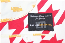 John Daly Signed Personal Hand-tailored LoudMouth Red & White Houndstooth Themed Sport Coat JSA ALOA