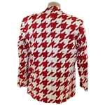 John Daly Signed Personal Hand-tailored LoudMouth Red & White Houndstooth Themed Sport Coat JSA ALOA