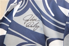 John Daly Signed Personal Hand-tailored LoudMouth Blue, Grey, & White Swirls Themed Sport Coat JSA ALOA