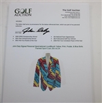 John Daly Signed Personal Hand-tailored LoudMouth Yellow, Pink, Purple, & Blue Bolts Themed Sport Coat JSA ALOA
